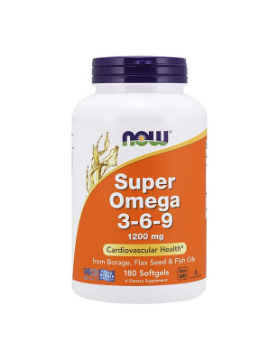 NOW SUPER OMEGA 3-6-9 1200mg - 180softgel