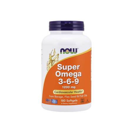 NOW SUPER OMEGA 3-6-9 1200mg - 180softgel