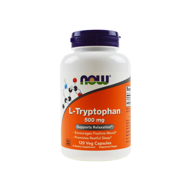 NOW L-TRYPTOPHAN 500mg - 120 kaps NOW L-TRYPTOPHAN 500mg - 120 kaps