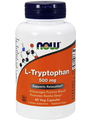 NOW L-TRYPTOPHAN 500mg - 60 kaps