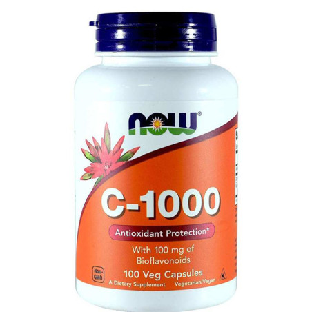 NOW VITAMIN C-1000 with 100mg Bioflavonoids 100kap