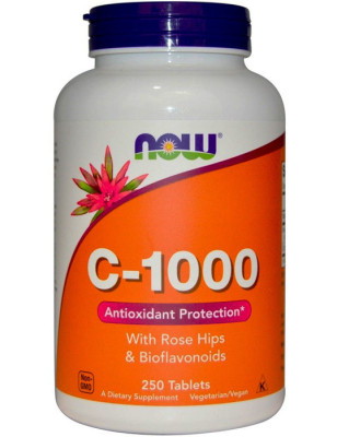 NOW VITAMIN C-1000 with 100mg Bioflavonoids 250kap