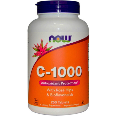 NOW VITAMIN C-1000 with 100mg Bioflavonoids 250kap