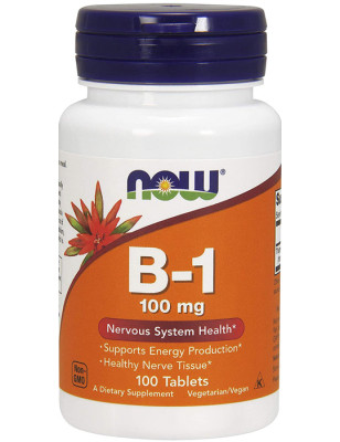 NOW VITAMIN B-1 THIAMINE 100mg - 100tabl