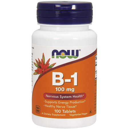 NOW VITAMIN B-1 THIAMINE 100mg - 100tabl