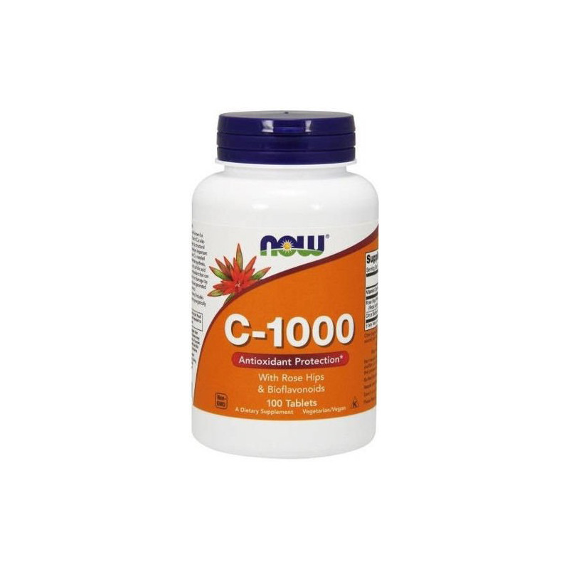 NOW VITAMIN C-1000 rose hips & bioflav. 100 tab.  NOW VITAMIN C-1000 rose hips & bioflav. 100 tab.