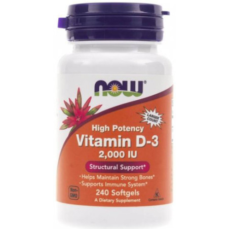 NOW VITAMIN D-3 2000IU-240 softgel