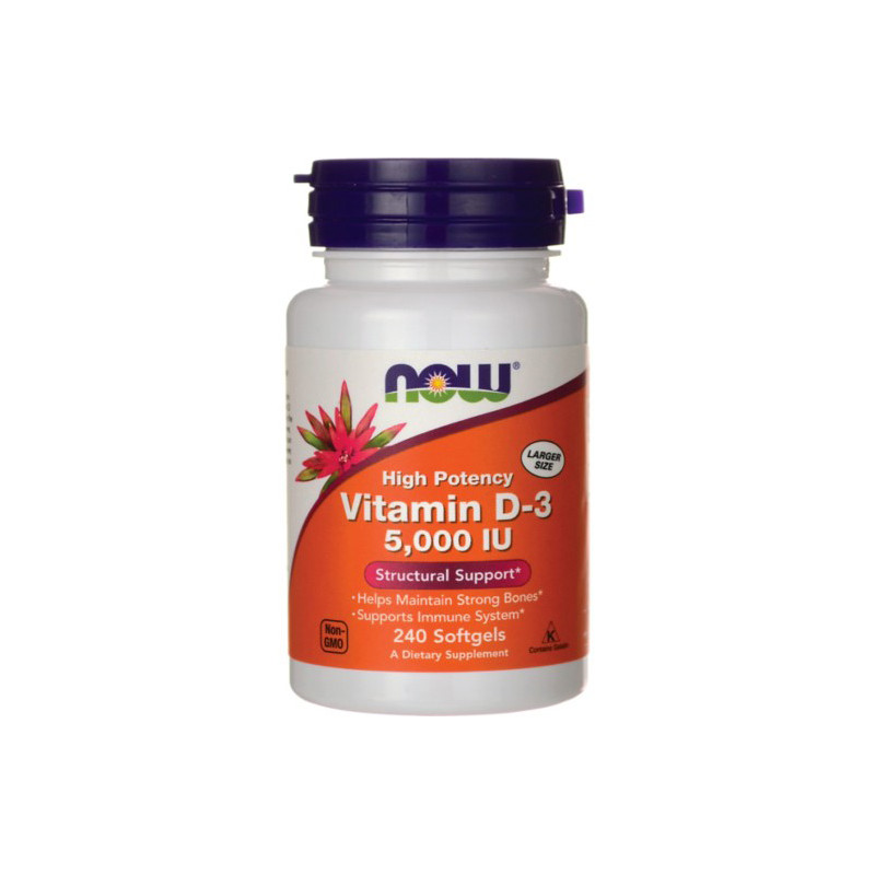 NOW VITAMIN D-3 5000IU-240 softgel NOW VITAMIN D-3 5000IU-240 softgel