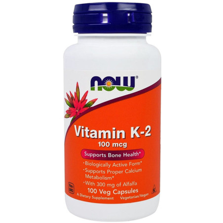 NOW VITAMIN K-2 100 mcg - 100 kaps