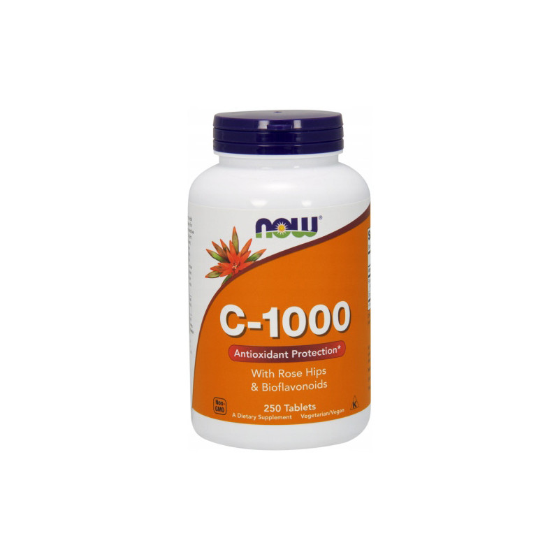 NOW VITAMIN C-1000 rose hips & bioflav. 250 tab. NOW VITAMIN C-1000 rose hips & bioflav. 250 tab.
