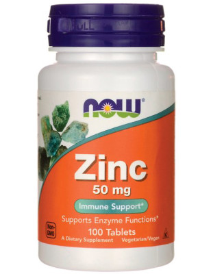 NOW ZINC 50 mg-100 tab.