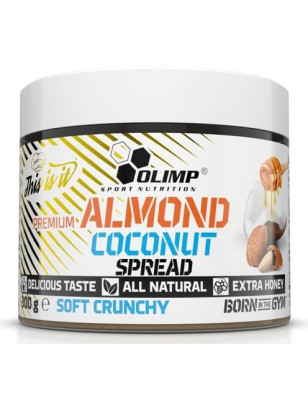 OLIMP ALMOND COCONUT SPREAD soft crunchy 300g