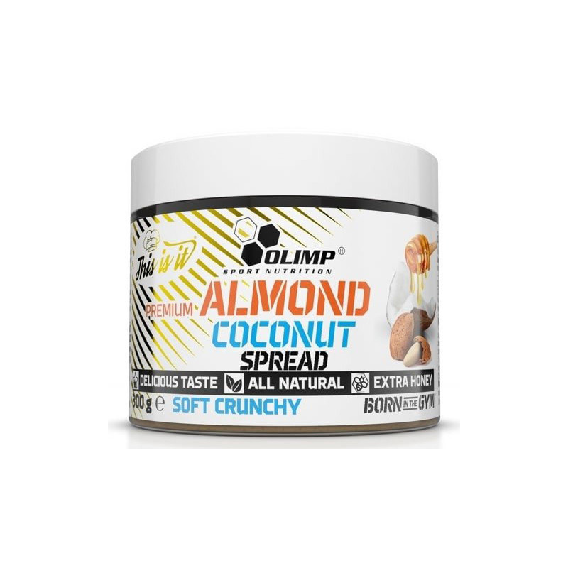 OLIMP ALMOND COCONUT SPREAD soft crunchy 300g