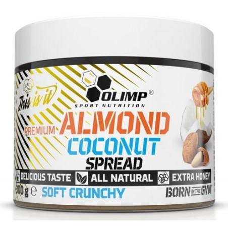 OLIMP ALMOND COCONUT SPREAD soft crunchy 300g