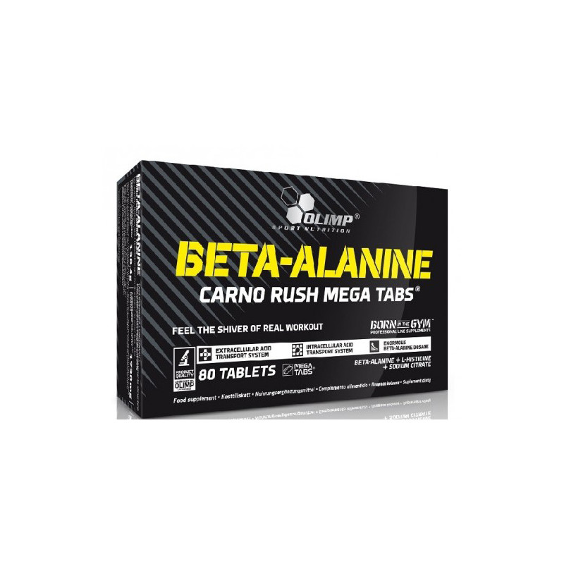OLIMP BETA ALANINE CARNO RUSH 80 TAB. OLIMP BETA ALANINE CARNO RUSH 80 TAB.