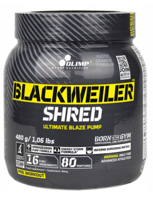 OLIMP BLACKWEILER SHRED 480g exotic orange