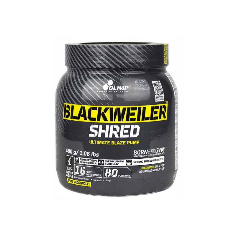 OLIMP BLACKWEILER SHRED 480g exotic orange OLIMP BLACKWEILER SHRED 480g exotic orange