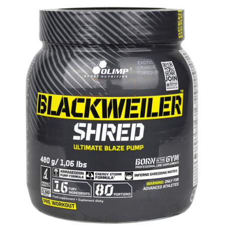 OLIMP BLACKWEILER SHRED 480g exotic orange