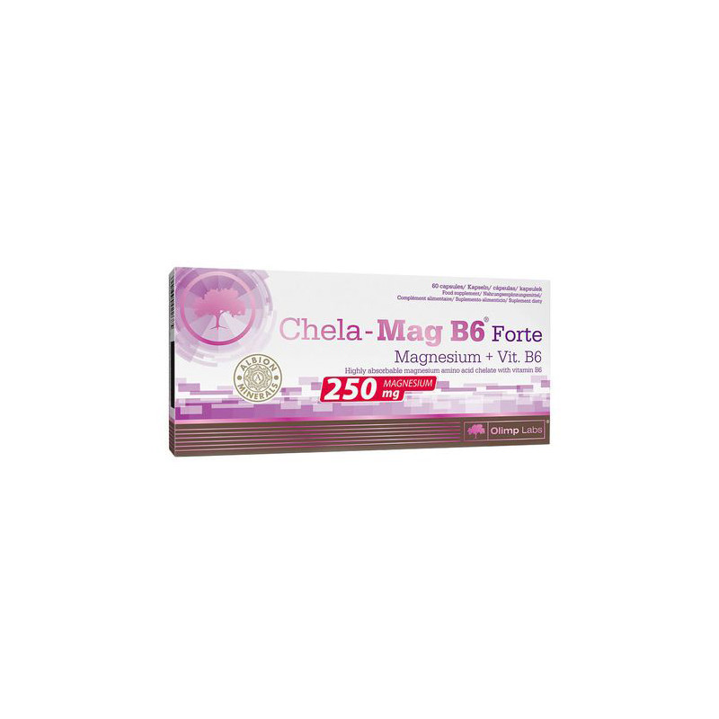 OLIMP CHELA MAG B6 FORTE 60 kaps OLIMP CHELA MAG B6 FORTE 60 kaps