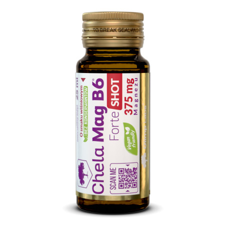 OLIMP CHELA MAG B6 FORTE SHOT 25ml amp szkl WIŚNIA