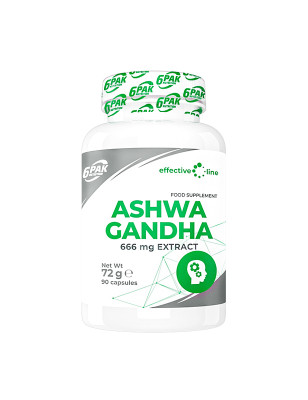 6PAK ASHWAGANDHA 666mg - 90kaps