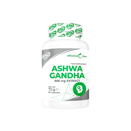 6PAK ASHWAGANDHA 666mg - 90kaps