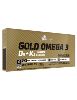 OLIMP GOLD OMEGA 3 D3+K2 SPORT EDITION 60 kaps