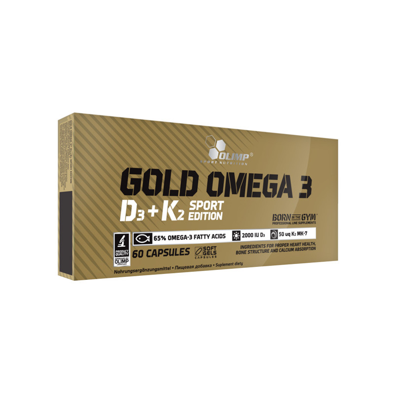 OLIMP GOLD OMEGA 3 D3+K2 SPORT EDITION 60 kaps