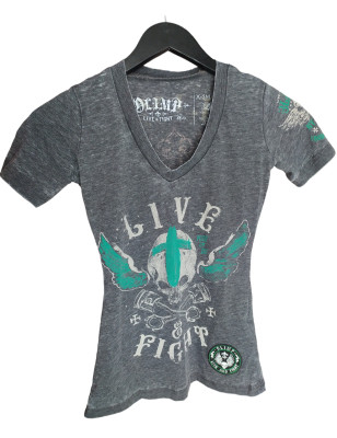 OLIMP LADY'S TEE- RIDE FREE charcoal XS