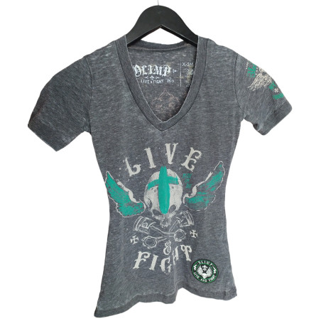 OLIMP LADY'S TEE- RIDE FREE charcoal XS