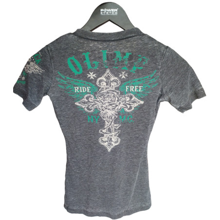 OLIMP LADY'S TEE- RIDE FREE charcoal XS