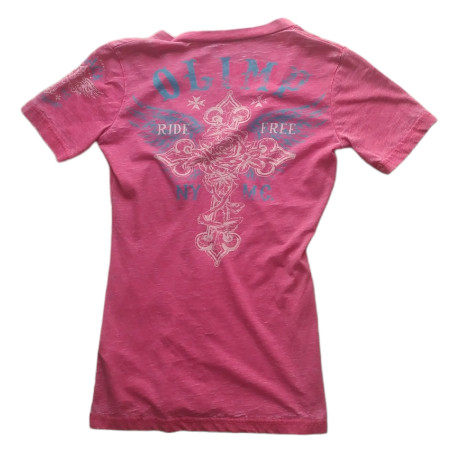OLIMP LADY'S TEE- RIDE FREE pink M