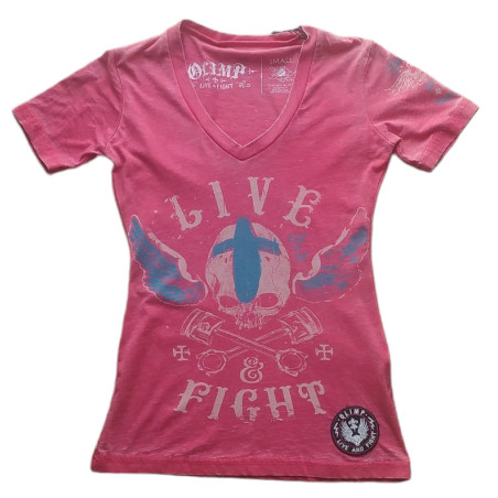 OLIMP LADY'S TEE- RIDE FREE pink S