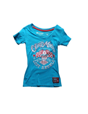 OLIMP LADY'S TEE- LOST REBELS aqua M