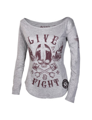 OLIMP LADY'S L/S-VOODOO MOTORS grey XS