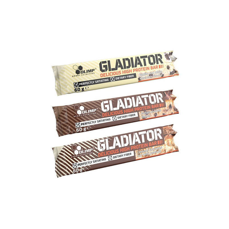 OLIMP BATON GLADIATOR 60g white chocolate espresso OLIMP BATON GLADIATOR 60g white chocolate espresso