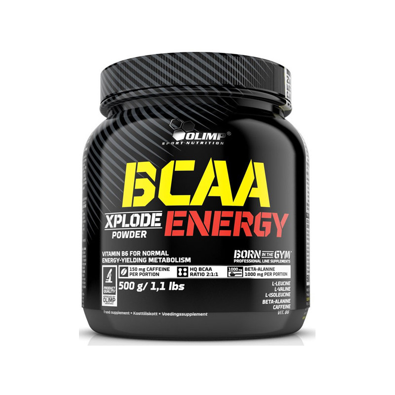 OLIMP BCAA XPLODE POWDER ENERGY 500g cola OLIMP BCAA XPLODE POWDER ENERGY 500g cola