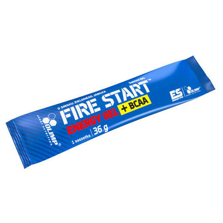 OLIMP FIRE START ENERGY GEL+BCAA 36g zielone jabłk