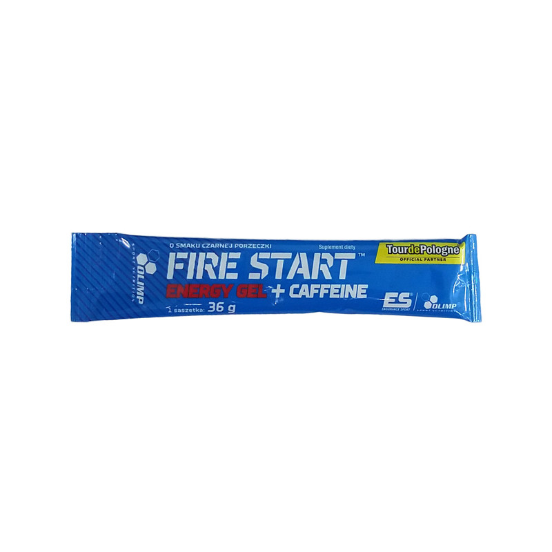 OLIMP FIRE START ENERGY GEL+CAFFEINE 36g czarna p OLIMP FIRE START ENERGY GEL+CAFFEINE 36g czarna p