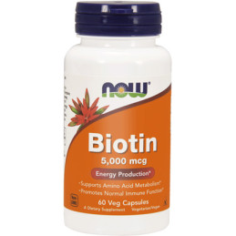NOW BIOTIN 5000mcg - 60 kaps