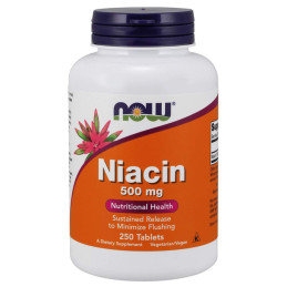 NOW NIACIN 500mg - 250 tabl