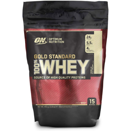 OPTIMUM WHEY GOLD BAG ZIP 450g VANILLA