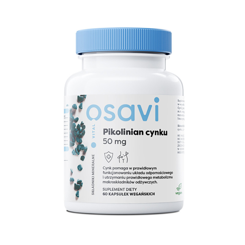 OSAVI PIKOLINIAN CYNKU 50mg - 60kaps vege OSAVI PIKOLINIAN CYNKU 50mg - 60kaps vege