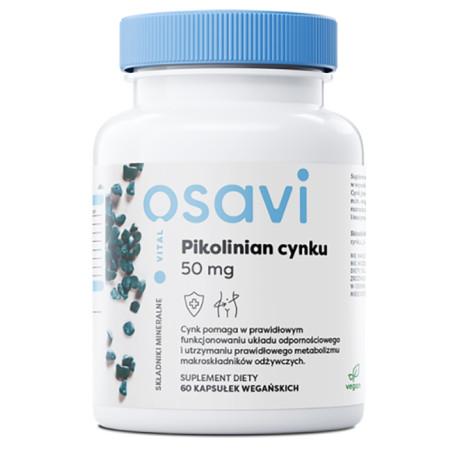 OSAVI PIKOLINIAN CYNKU 50mg - 60kaps vege