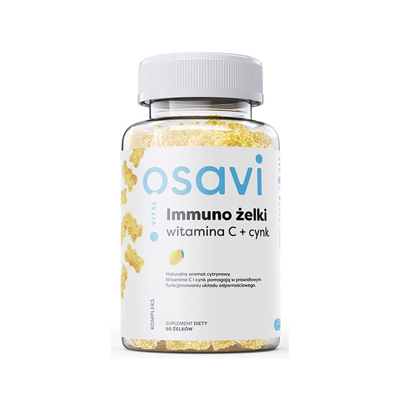 OSAVI IMMUNO ŻELKI WITAMINA C+CYNK 60tabl cytryna OSAVI IMMUNO ŻELKI WITAMINA C+CYNK 60tabl cytryna