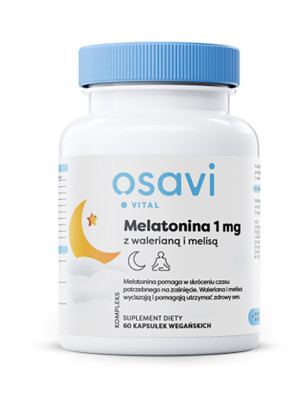 OSAVI MELATONINA Z WALERIANĄ I MELISĄ 1mg-60kaps 