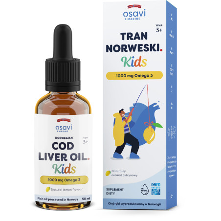 OSAVI TRAN NORWESKI KIDS 1000mg OMEGA3 50ml cytryn