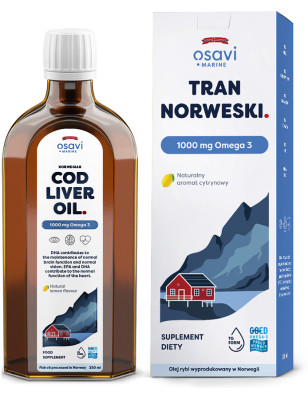 OSAVI TRAN NORWESKI 1000mg OMEGA3 250ml cytryna