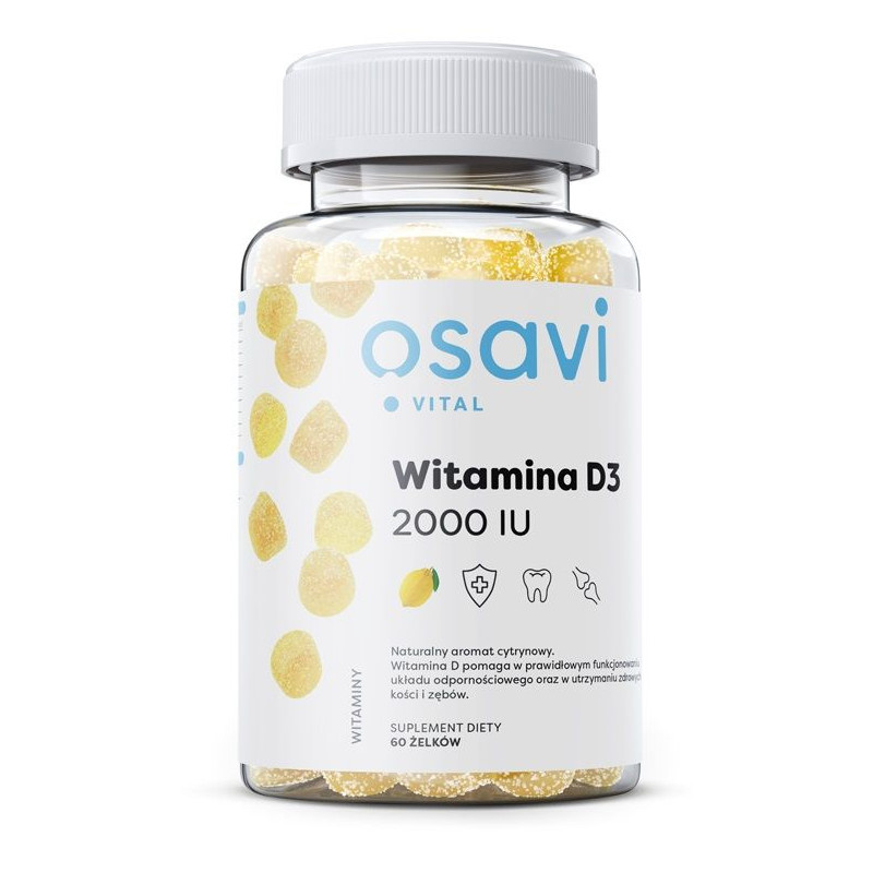 OSAVI WITAMINA D3 2000iu cytryna - 60 gummies