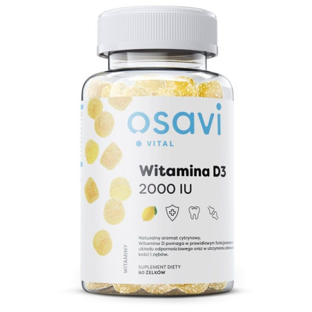 OSAVI WITAMINA D3 2000iu cytryna - 60 gummies